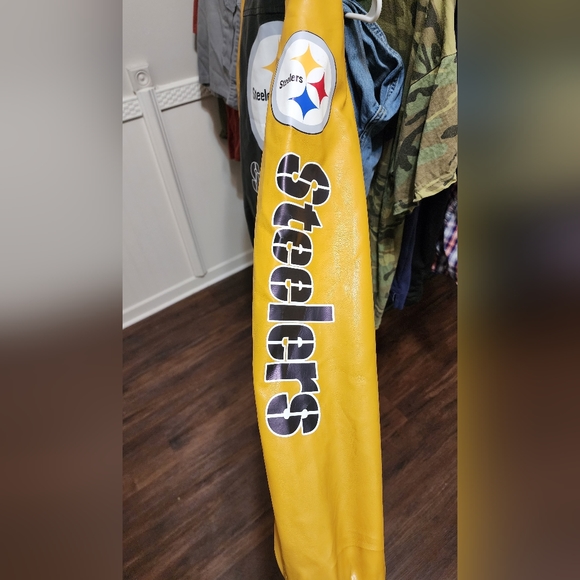 New Steelers Leather bomber Jacket - Picture 4 of 4